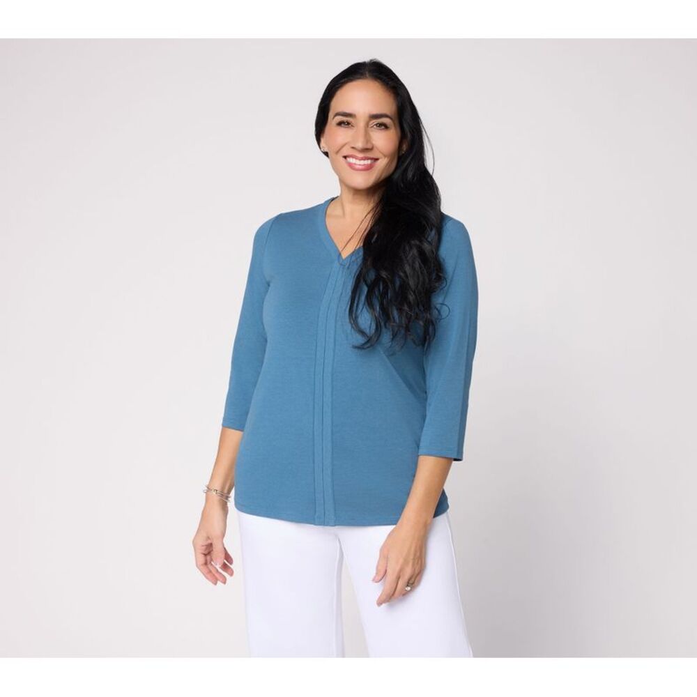 Denim & Co. Women's Top Sz XL Make Your Selection: Essentials Blue